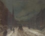 Robert Henri, Street Scene with Snow